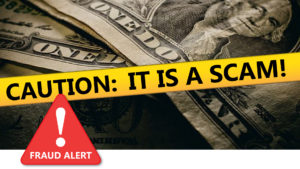 Caution: It is a scam graphic